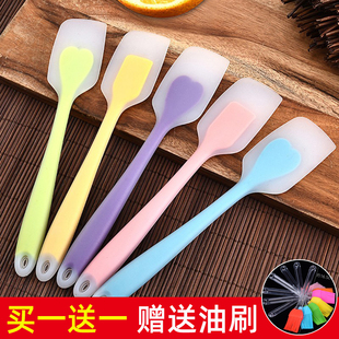 硅胶刮刀蛋糕奶油抹刀一体式铲刀搅拌刮板橡胶橡皮铲厨房烘焙工具