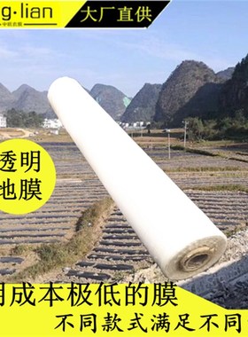 白色地膜农用除草膜保温塑料薄膜防草膜蔬菜草莓大棚黑色果园果树
