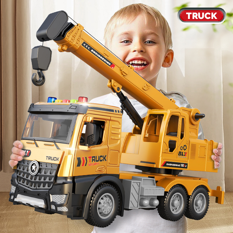 超大号工程仿真合金搅拌汽车挖掘吊机儿童男孩起重宝宝岁