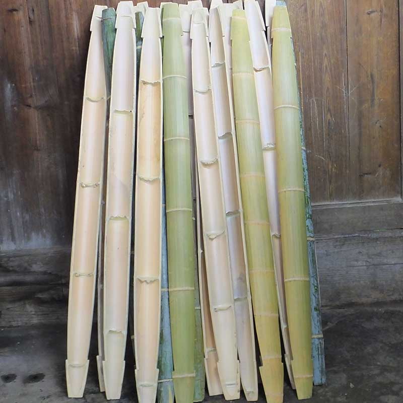 手工楠竹大扁担 挑水建筑工地家用扁担 园林装饰品表演道具竹扁担