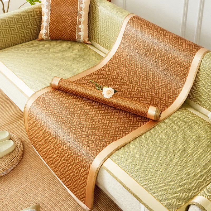 藤席沙发垫夏季防滑凉席坐垫冰垫沙发罩夏款冷感冰藤席座垫盖布