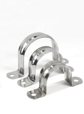 勒塔LETA304不锈钢骑马卡75100根管卡管夹线卡固定卡管扣水