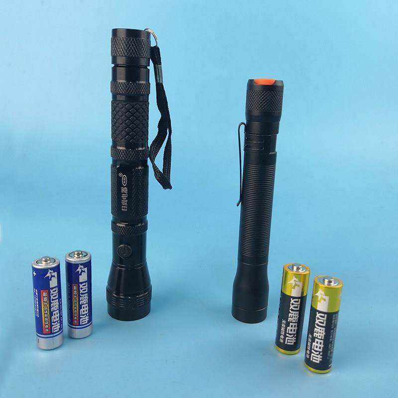 家用手电筒普通2节5号五#电池可携式超亮学生住宿应急照明停电外