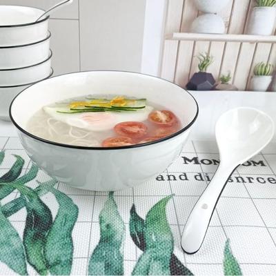 7寸面碗家用大号吃面碗六6英寸8汤碗面完陶瓷中号面条碗海碗中式