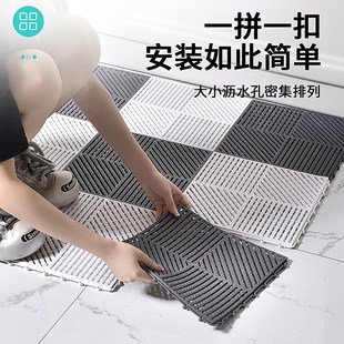 特厚浴室防滑垫PVC卫生间沐浴间厕所地垫脚垫镂空洗澡洗手间防水