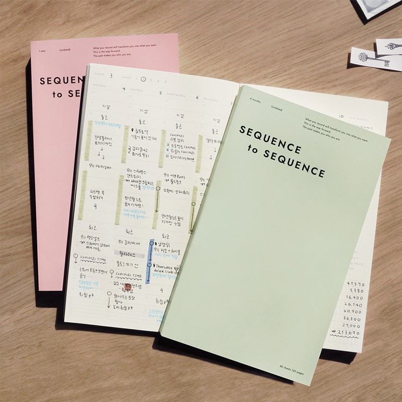 Be on D手持便携万年历时间轴周计划本手帐日程本子6个月/1年