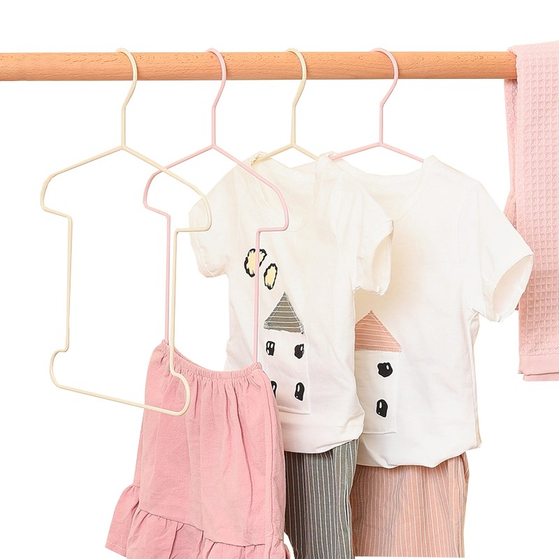 桢好儿童连体套装搭配衣架裤架一体式小衣架中大童家用衣挂服装店