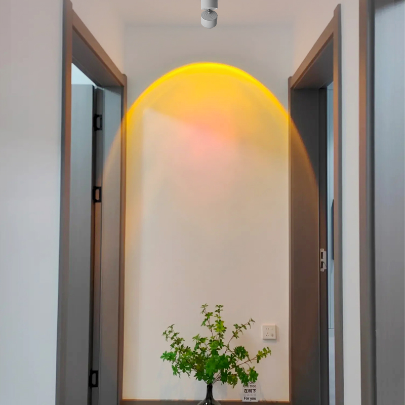 至御日不落射灯可调角度家用玄关壁画装饰氛围落日灯饰照明ZY144