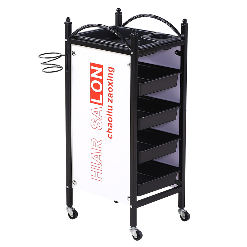 复古美发车发廊手推车杠车特价美容小推车理发店烫染工具车