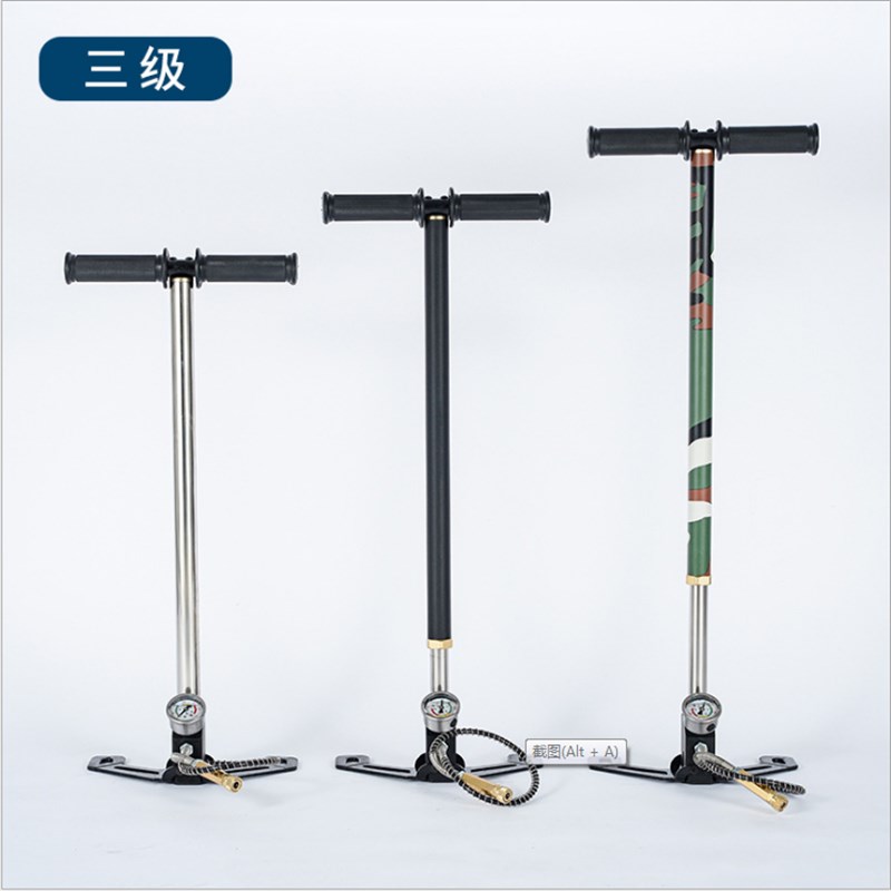 猎豹四级高压打气筒30mpa打气简气瓶超高压打气泵40Mpa轮胎充气筒