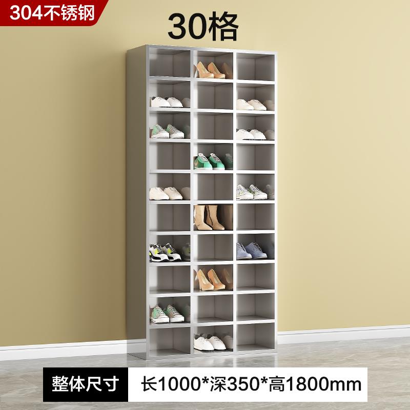 不锈钢鞋柜工厂无尘车间换鞋凳单双面更衣室实验室多格多层储物柜