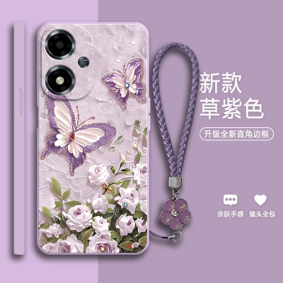 油画蝴蝶适用oppoa2m手机壳A2M保护OPPO5G硅胶全包m5g防摔oppopju套opopa男女opa0pp0ppoA新款PJU110外壳oppa