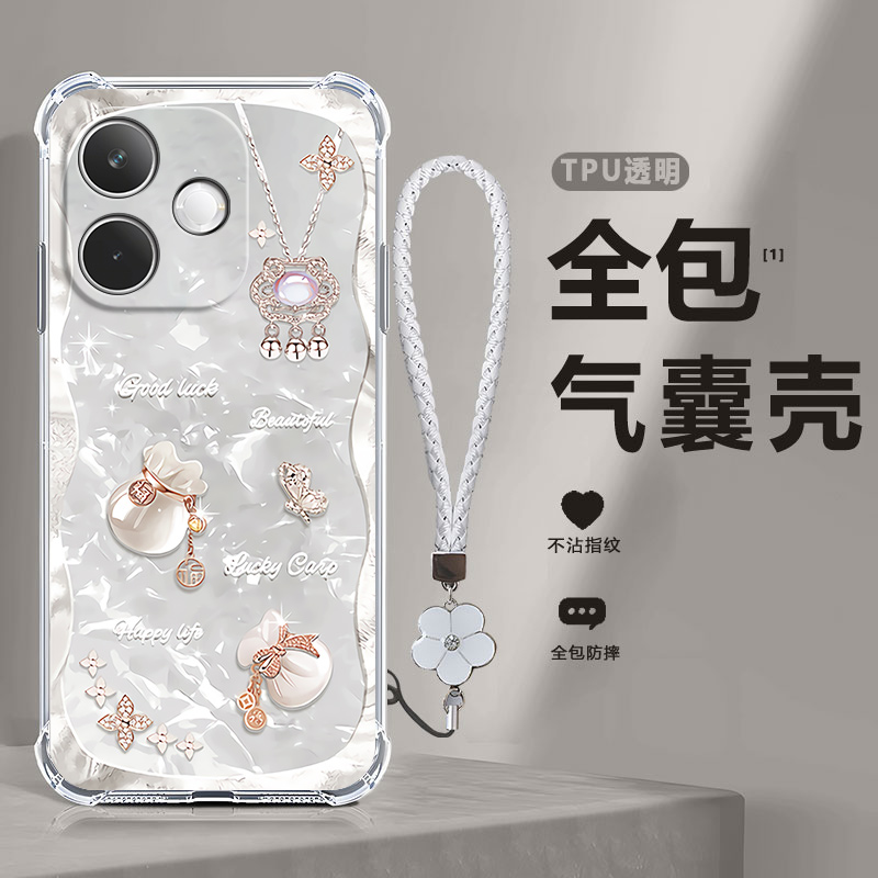 四角防摔，透明加厚气囊