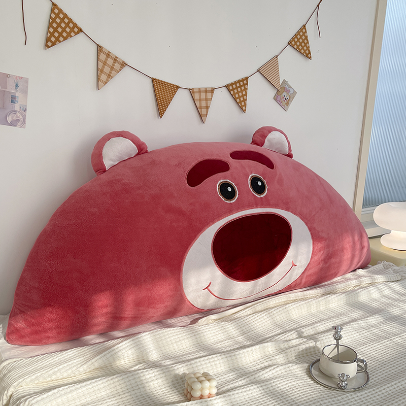 网红史迪仔卡通枕头床头靠垫儿童卧室床上靠枕榻榻米软包护腰枕芯