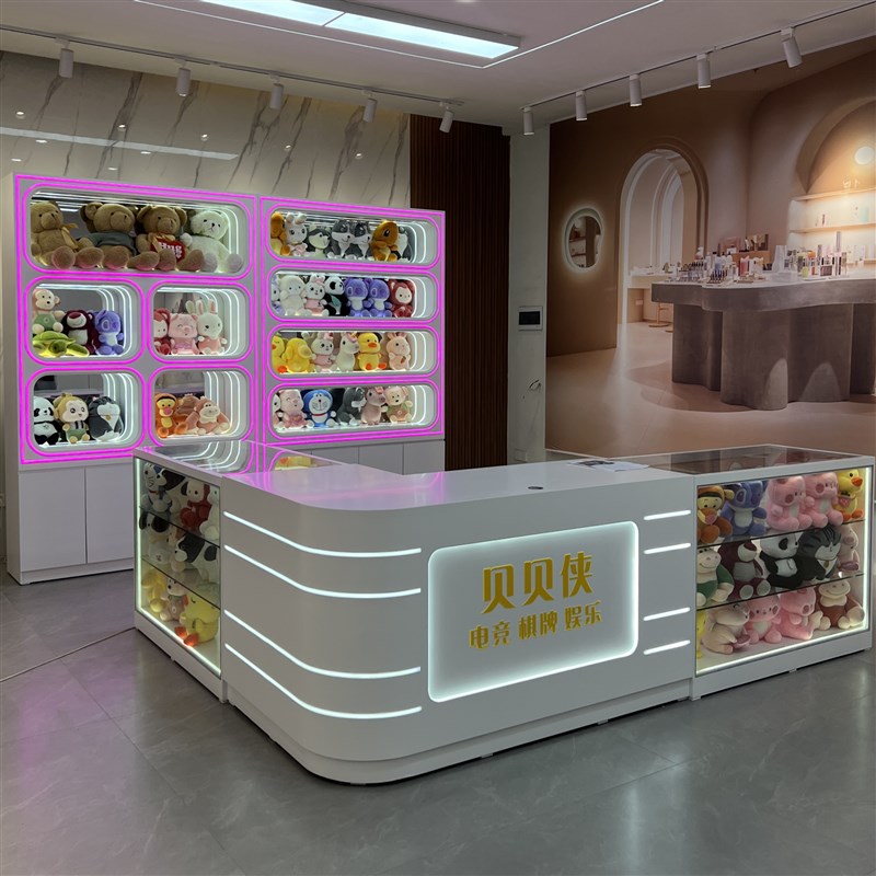 潮玩店展示柜电玩玩具动漫城手办柜积分礼品兑换陈列柜娃娃柜定制