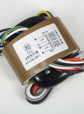 30W9V×3+6.3V+240V R牛音响变压器 R型电源变压器全铜线