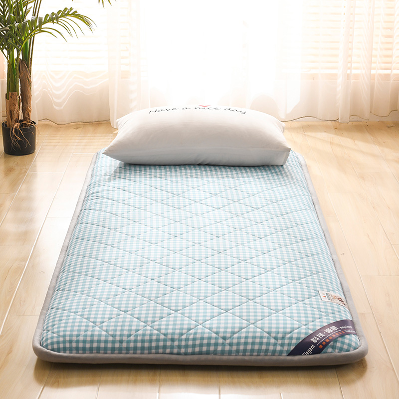 可折叠日式榻榻米床垫地铺睡w垫懒人床加厚防潮地垫单人打地铺神