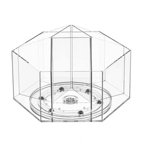 档亚克力旋转收纳盒圆形六边形梳妆台桌面文具化妆刷眉笔架整理,收纳整理,化妆刷收纳盒/桶,淘宝优惠券,粉丝福利购,淘宝优惠卷
