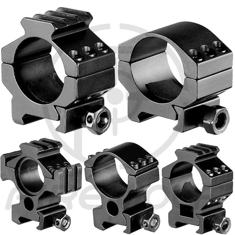 25/30mm管道架 手电筒夹具 通用三面带20mm轨道皮轨夹铝合金支架