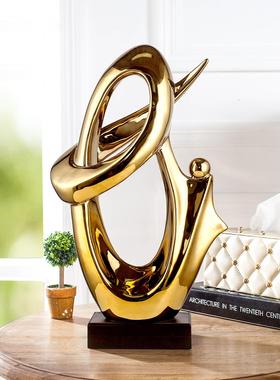 轻奢北欧客厅摆件 现代简约家居创意艺术品电视柜酒柜玄关装饰品