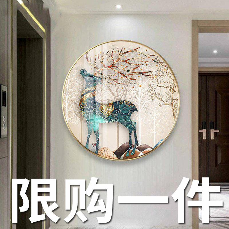 2024年新款5D钻石画满钻发财鹿客厅家用手工贴砖石贴画十字绣2025