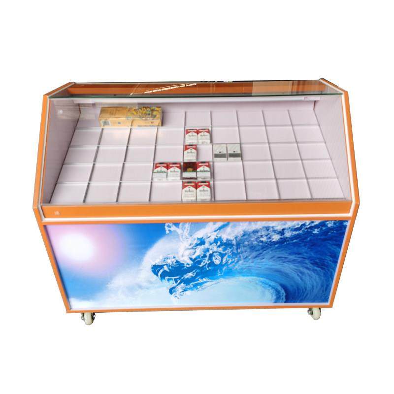 实木烟柜烟托拉出拿移动带轮灯橘红桔黄橙色防水真龙新款,商业/办公家具,烟酒柜,淘宝优惠券,粉丝福利购,淘宝优惠卷