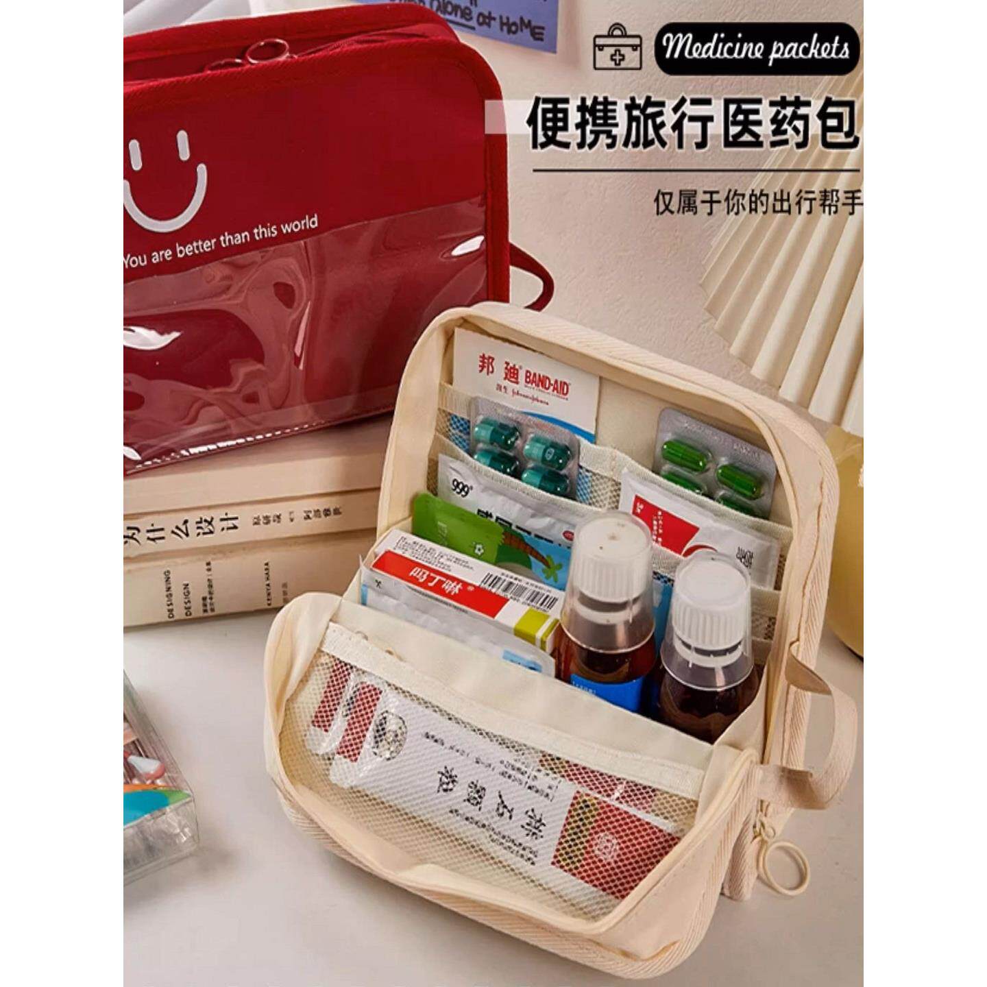 采购产品便携式户外医药包，便携式医疗急救包，家用医药化妆品包