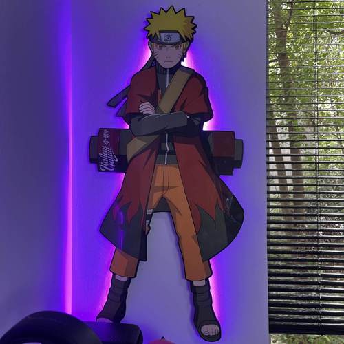 火影忍者发光画立体客厅卧室电竞房装饰画挂画生日礼物配电箱摆件