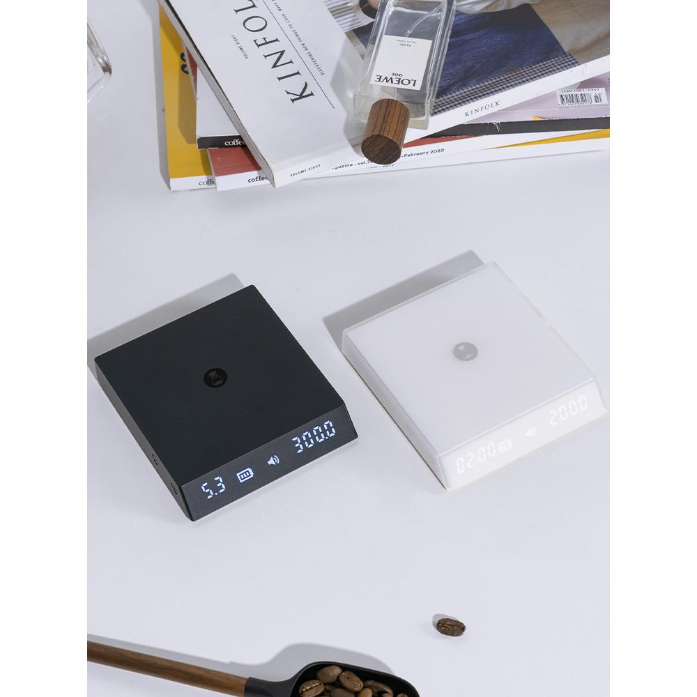 泰摩黑镜NANO意式咖啡电子秤 手冲咖啡秤 家用咖啡豆称重 计时秤