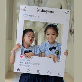 创意幼儿园小学毕业照迎宾牌毕业典礼拍照相框kt板手举牌定制节日