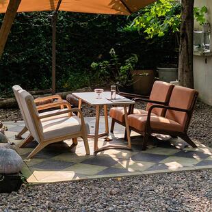 复古咖啡厅桌椅组合酒吧卡座沙发休闲餐厅餐桌网红奶茶店户外椅子