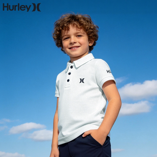 Hurley婴幼儿POLO衫男童短袖翻领休闲百搭时尚运动风宝宝短袖T恤