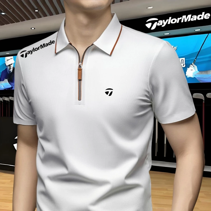 泰勒梅夏季透气男士高尔夫POLO衫图片