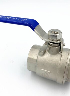 316L不锈钢两片式球阀304中型重型加厚二片式内螺纹丝扣Q11F 1寸