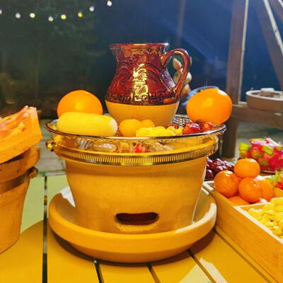 小炭炉家用老式炭火炉木炭火锅碳炉陶炉泥炉瓦片烧烤炉打边炉商用