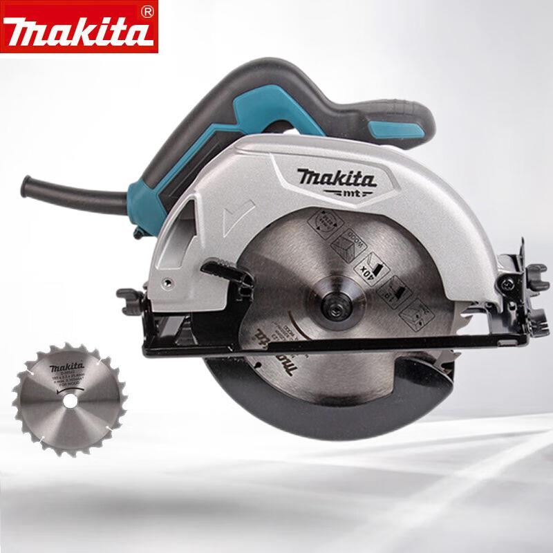 牧田MAKITA电圆锯M5802B圆锯45°度斜切锯7寸手提锯木工木材电锯