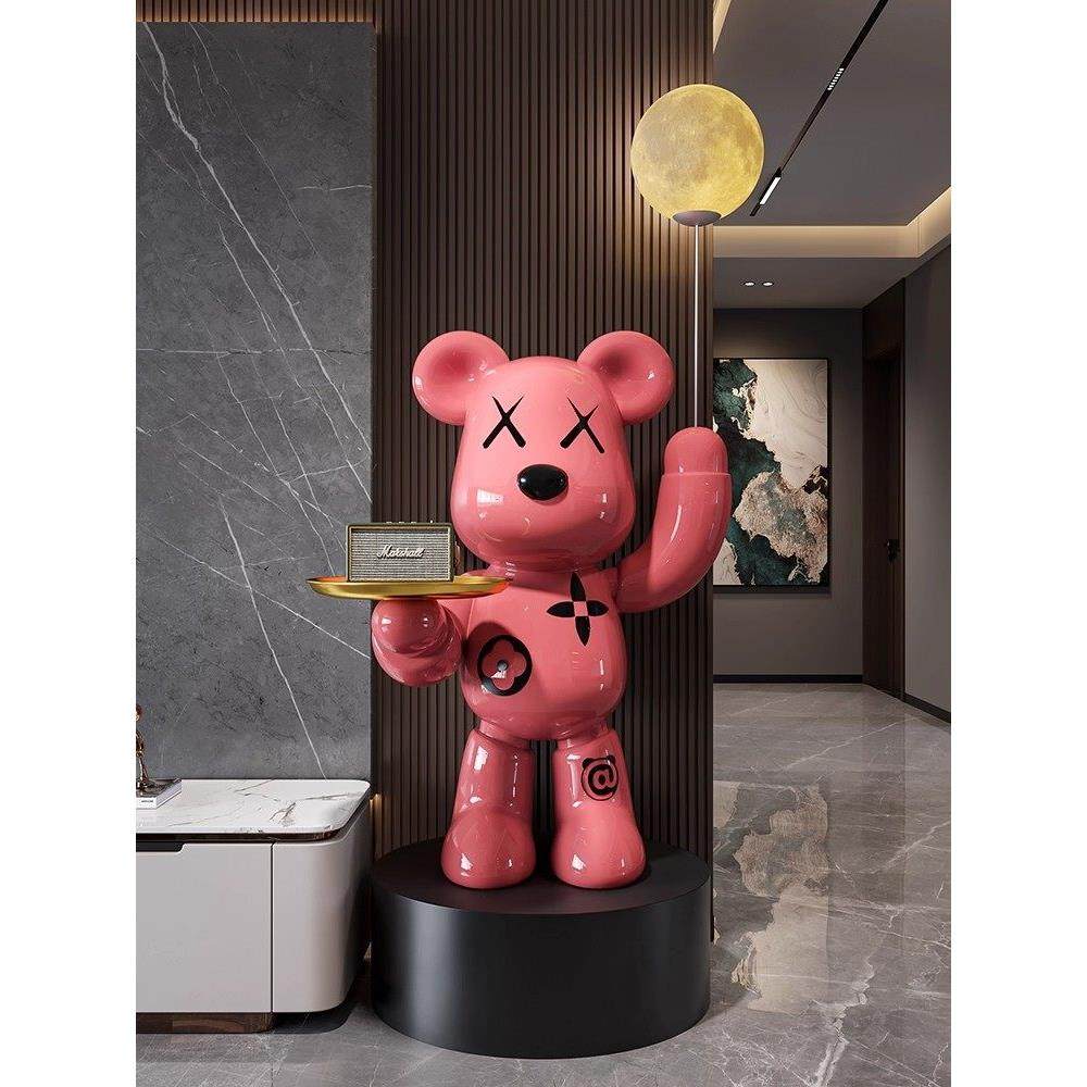 德国轻奢高级感暴力熊大型摆件家用客厅电视柜旁落地装饰乔迁礼品,家居饰品,落地摆件,淘宝优惠券,粉丝福利购,淘宝优惠卷