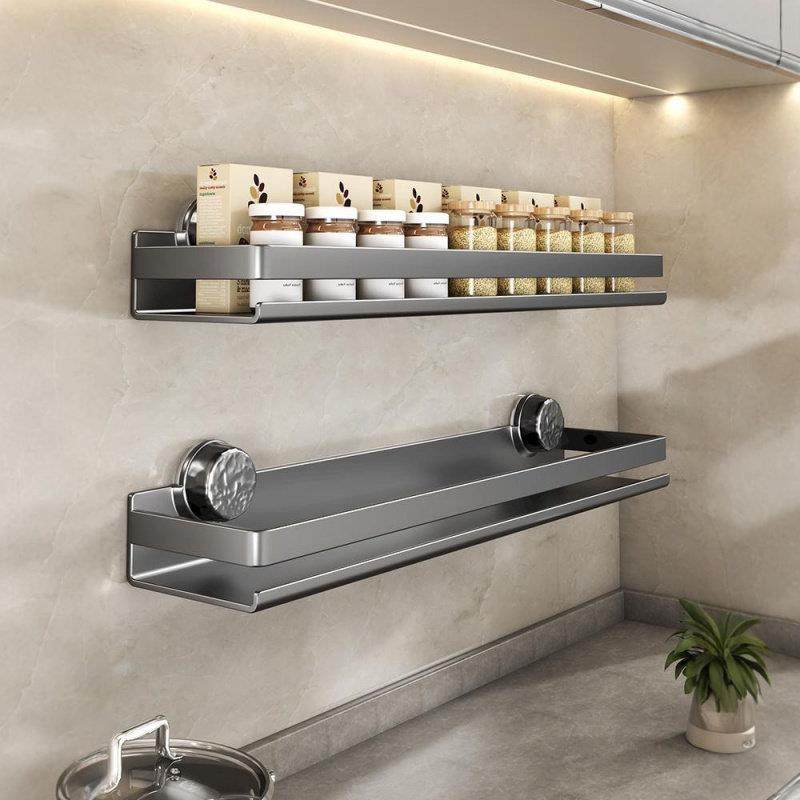免打孔吸盘壁挂式多功能置物架厨房调料化妆室阳台收纳层架创意碳,收纳整理,整理架/置物架/收纳架,淘宝优惠券,粉丝福利购,淘宝优惠卷