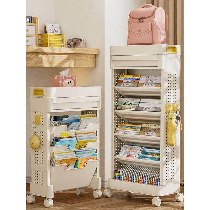 书包置物架移动多层教室桌边收纳书本桌下神器桌面侧边书架小推车