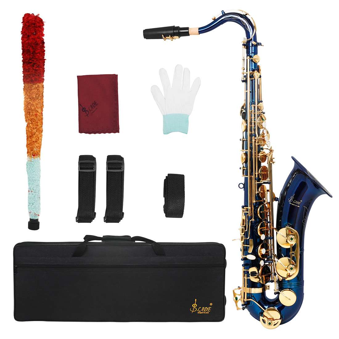 LADE降B调次中音萨克斯手工雕花鲍鱼壳管体乐队专业演奏saxophone