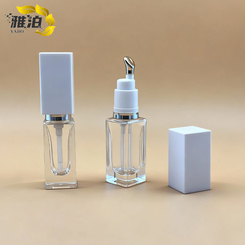 新款现货7ml方形小样唇彩嘴部精华液唇油透明玻璃分装瓶