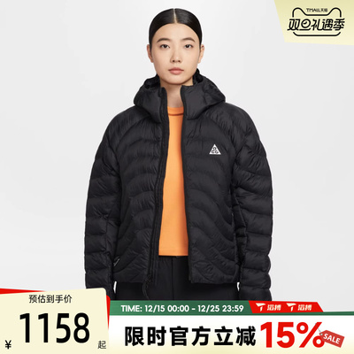 滔搏NIKE耐克女子ACG运动户外休闲连帽保暖棉服外套HM9964-010