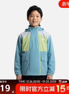 滔搏adidas阿迪达斯大童JK WV URBAN JKT运动健身夹克外套KG5949