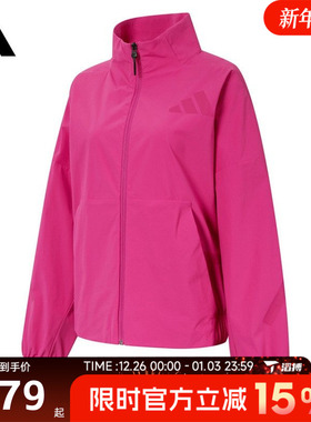 滔搏adidas阿迪达斯女子W Z.N.E. WV TT运动健身夹克外套JP4191