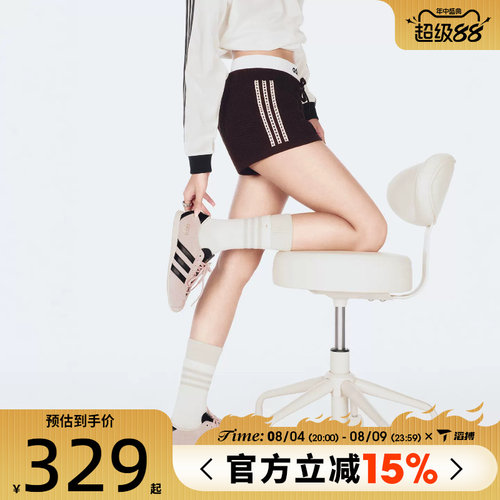 滔搏adidas阿迪达斯三叶草女子CROCHET SHORTS运动休闲短裤KE0197