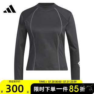 adidas阿迪達斯女子FUSTL T恤JY8069 LS運動休閑長袖 TEE