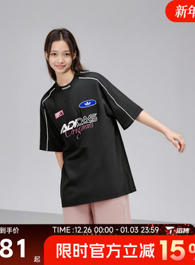 adidas阿迪达斯三叶草女子MOTOGFXTEE时尚运动休闲短袖T恤KG6678