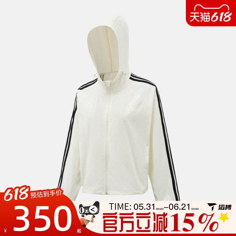 滔搏adidas阿迪达斯女子CF WBKR运动健身夹克外套KX2759 - 实物图