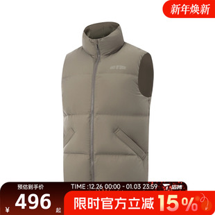 滔搏LI NING李宁男子保暖百搭宽松背心运动休闲羽绒马甲AMRV079