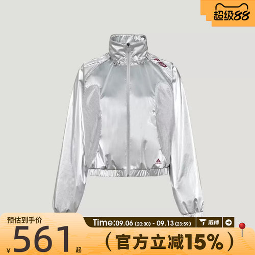 滔搏adidas阿迪达斯三叶草女子运动健身夹克外套KY5755